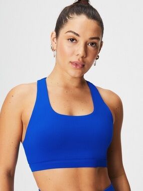 Fabletics Royal Blue Racerback Sports Bra
